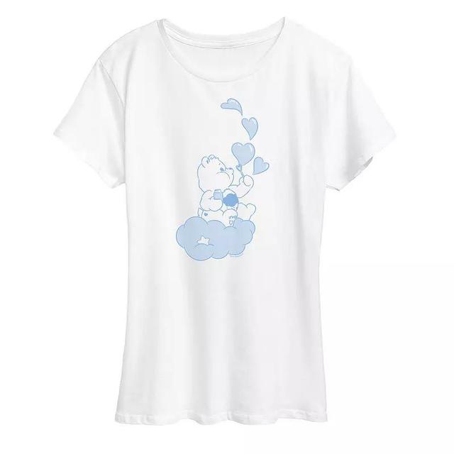 Womens Care Bears Grumpy Bear Bubbles Graphic Tee, Girls Product Image