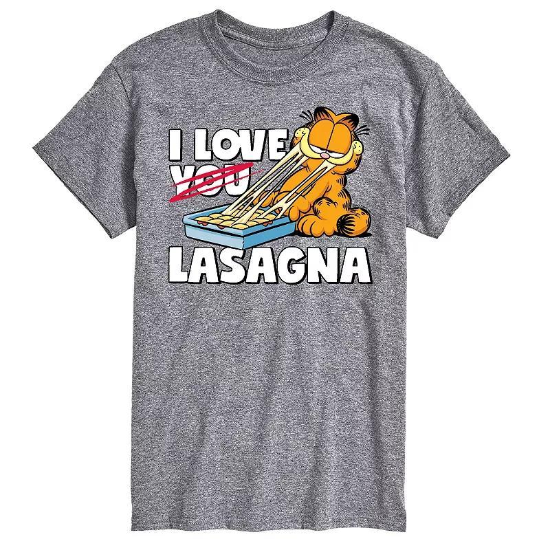 Big & Tall Garfield I Love Lasagna Tee, Mens Product Image