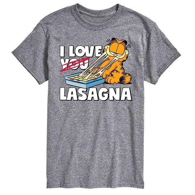 Big & Tall Garfield I Love Lasagna Tee, Mens Product Image