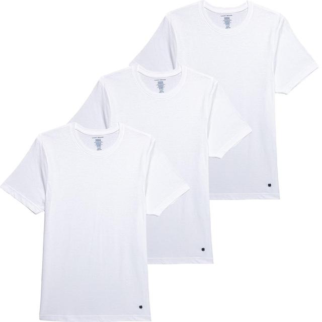 Lucky Brand Cotton-Blend Undershirts - 3-Pack, Short Sleeve Product Image