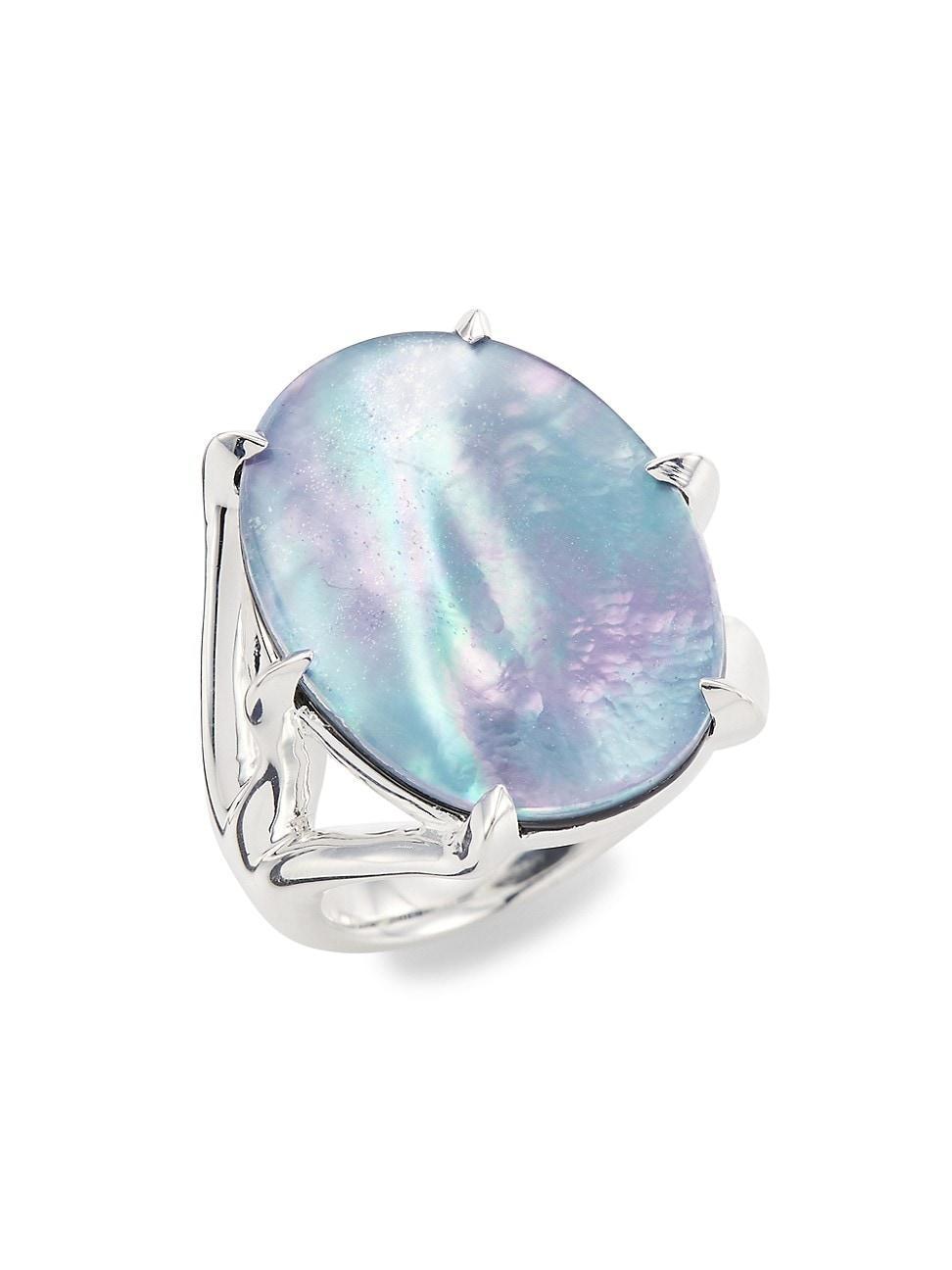 Womens Luce Sterling Silver & Multi-Stone Cabochon Ring Product Image