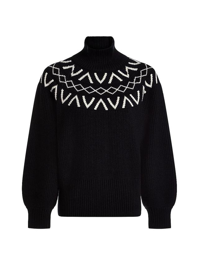 Womens Marcie Fairisle Yoke Knit Sweater Product Image