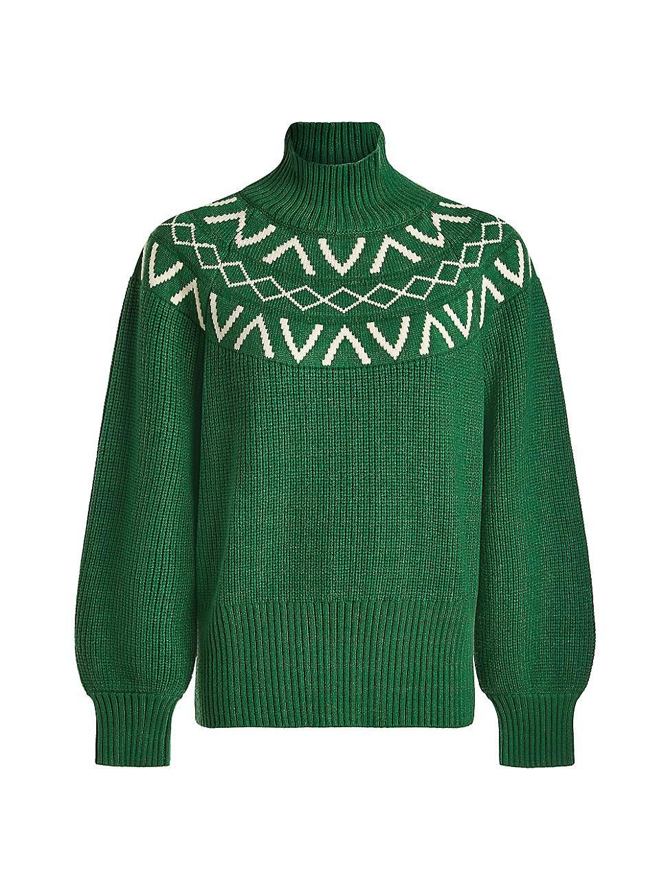 Womens Marcie Fairisle Yoke Knit Sweater Product Image