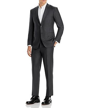 Mens Regular-Fit Two-Button Wool-Blend Suit Product Image