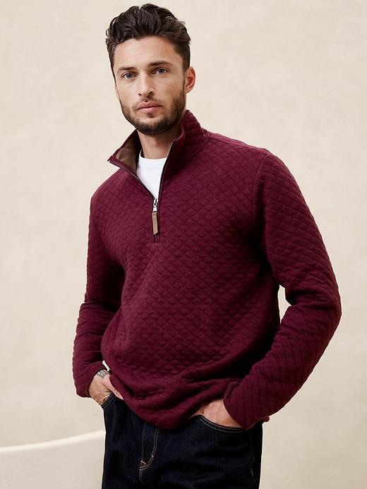 Quilted Half Zip Product Image