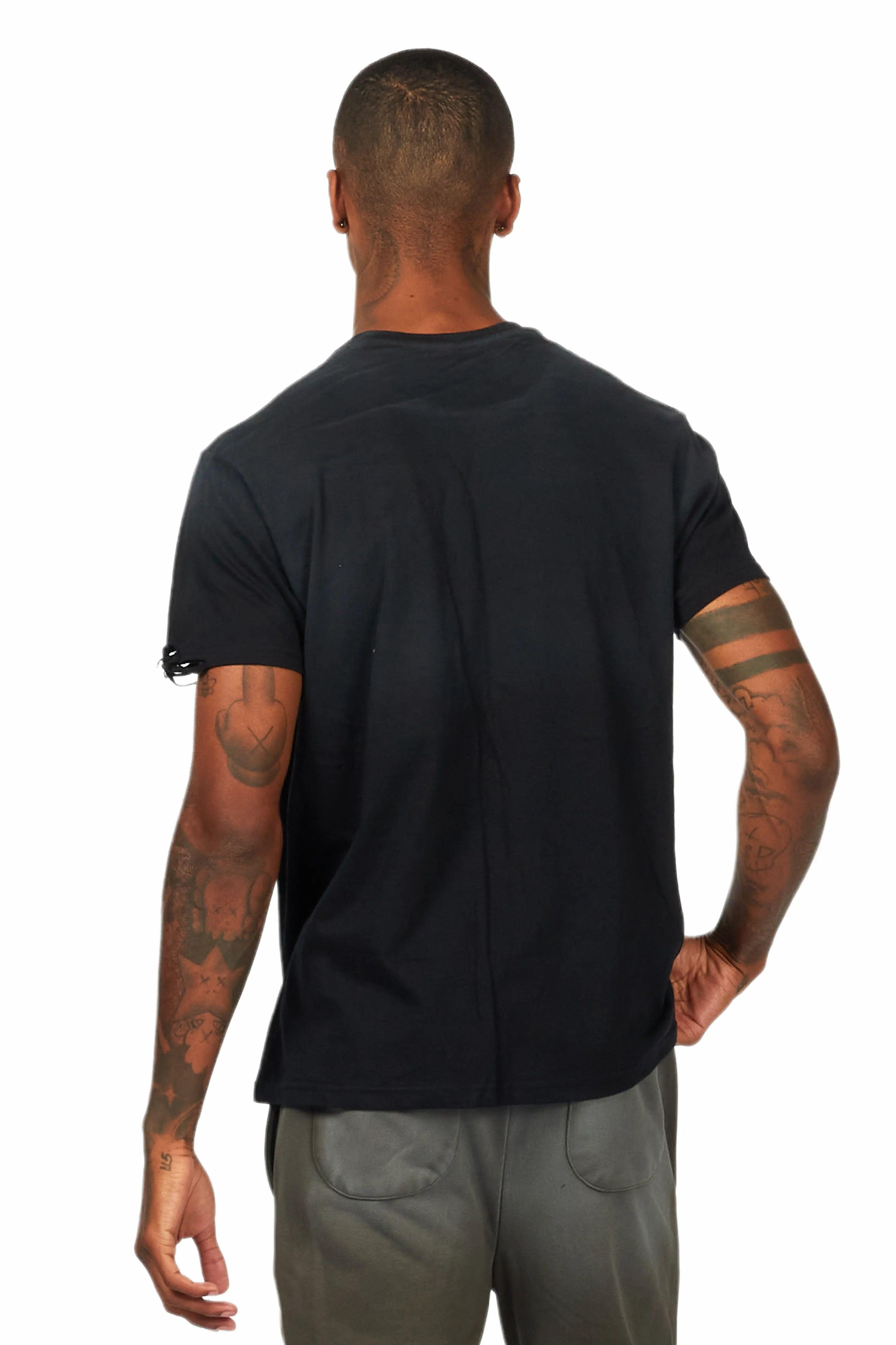 Grady Black Graphic T-Shirt Male Product Image