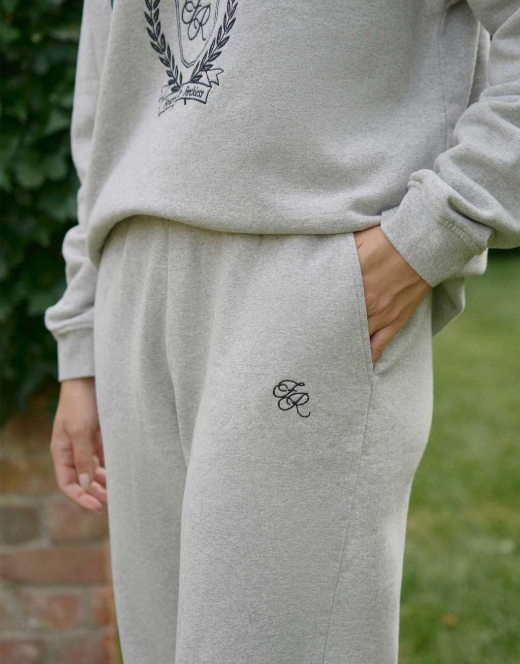 4th & Reckless Arlo cuff sweatpants in gray heather Product Image