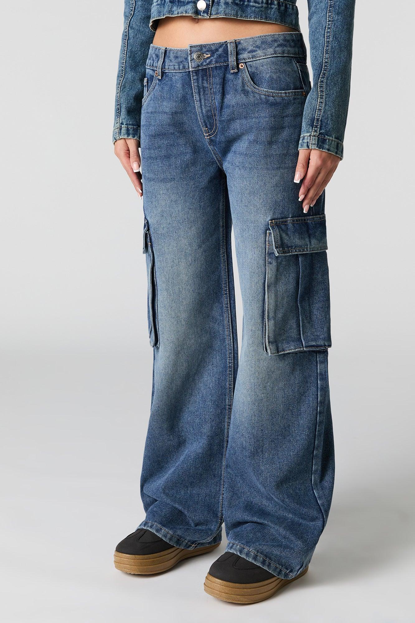 Wide Leg Cargo Jean Female Product Image