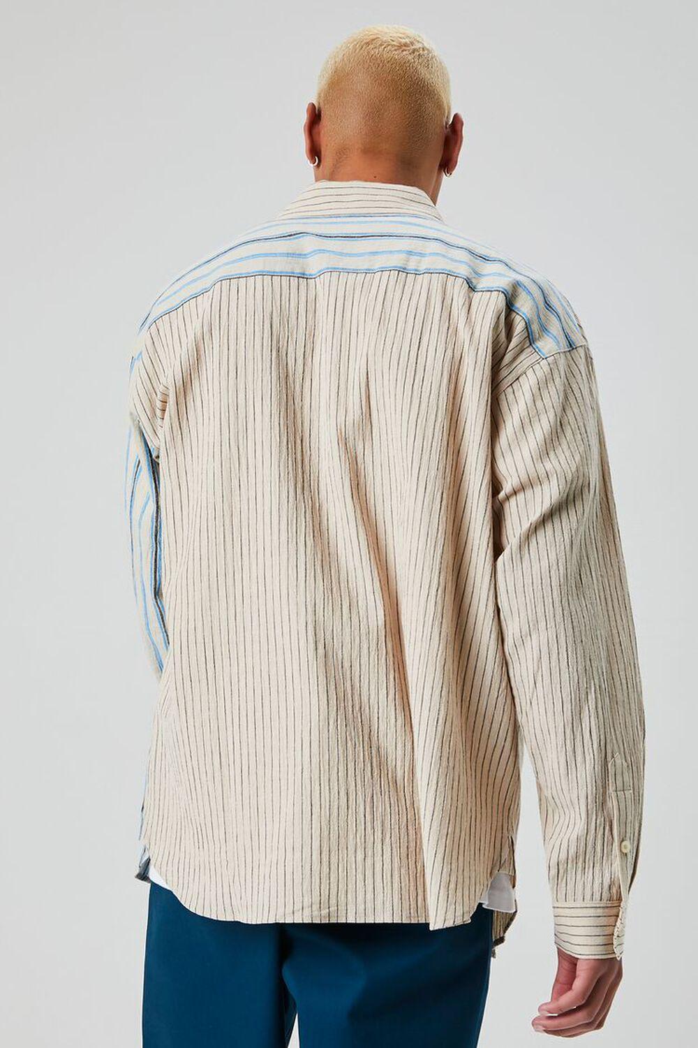 Reworked Striped Button-Front Shirt | Forever 21 Product Image