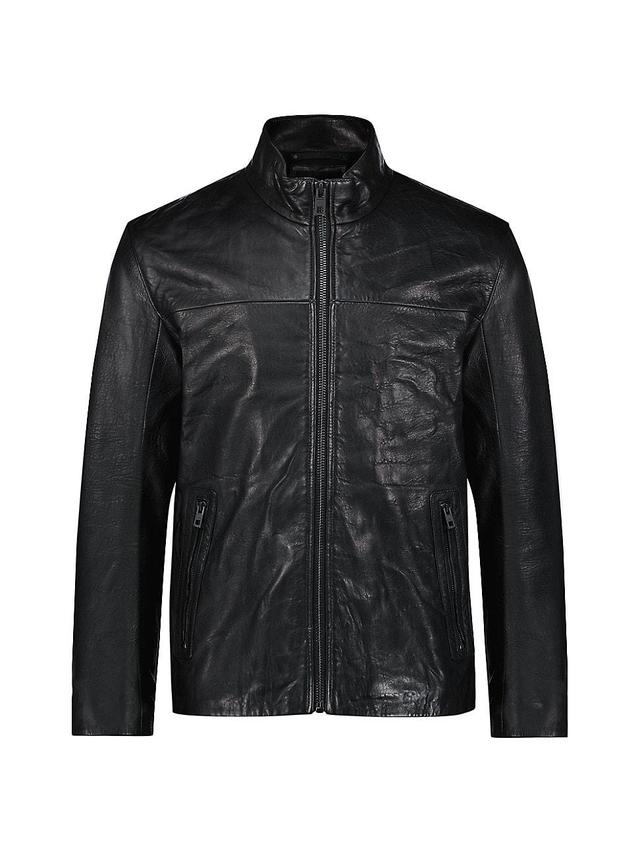 Andrew Marc Sallinger Leather Racer Jacket Product Image