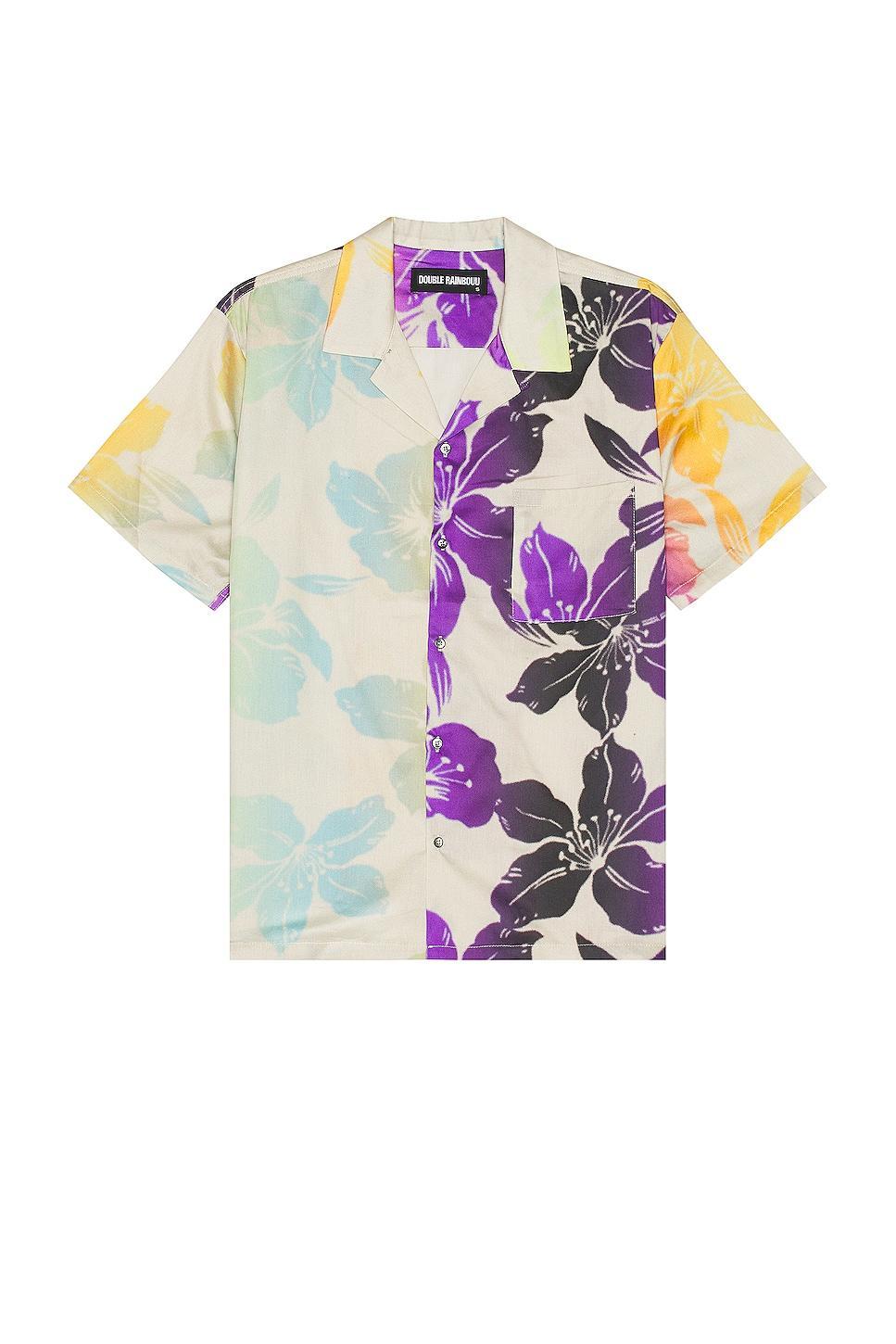 DOUBLE RAINBOUU Short Sleeve Hawaiian Shirt Size S. Product Image