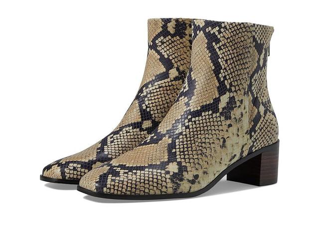 Madewell The Essex Ankle Boot in Snakeskin-Stamped Leather (Ivory Multi) Women's Boots Product Image