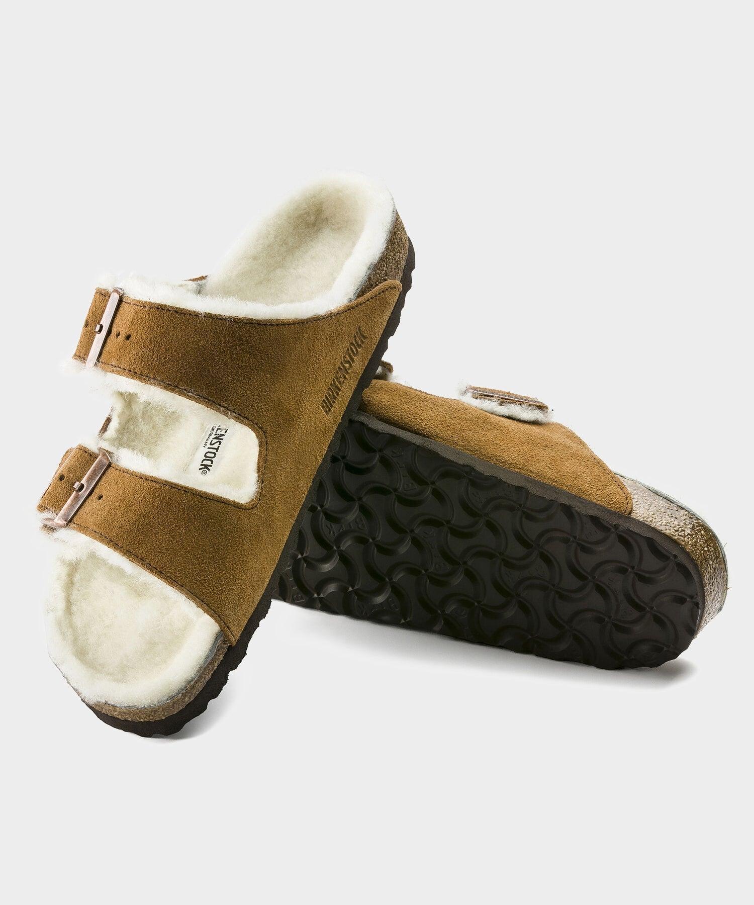 Birkenstock Arizona Shearling in Mink Product Image