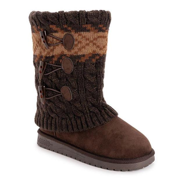 Essentials by MUK LUKS Cheryl Womens Winter Boots Brown Product Image