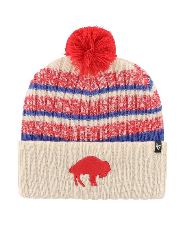 Mens 47 Brand Natural Buffalo Bills Legacy Tavern Cuffed Knit Hat with Pom Product Image