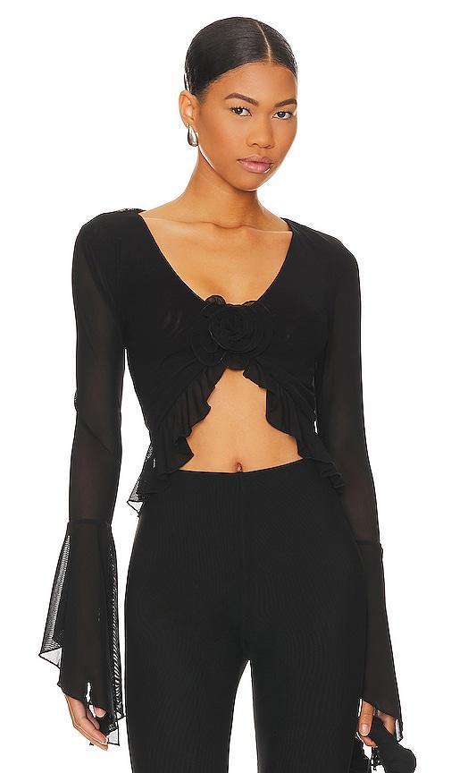 MAJORELLE Val Top in Black. - size XL (also in L, M, S, XS, XXS) Product Image