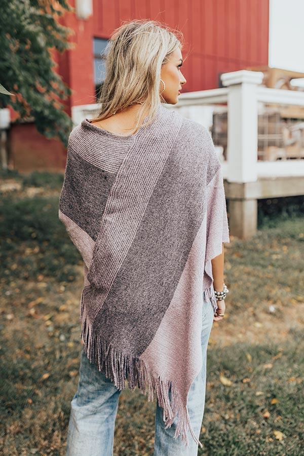 Cozy On The Coast Poncho Product Image