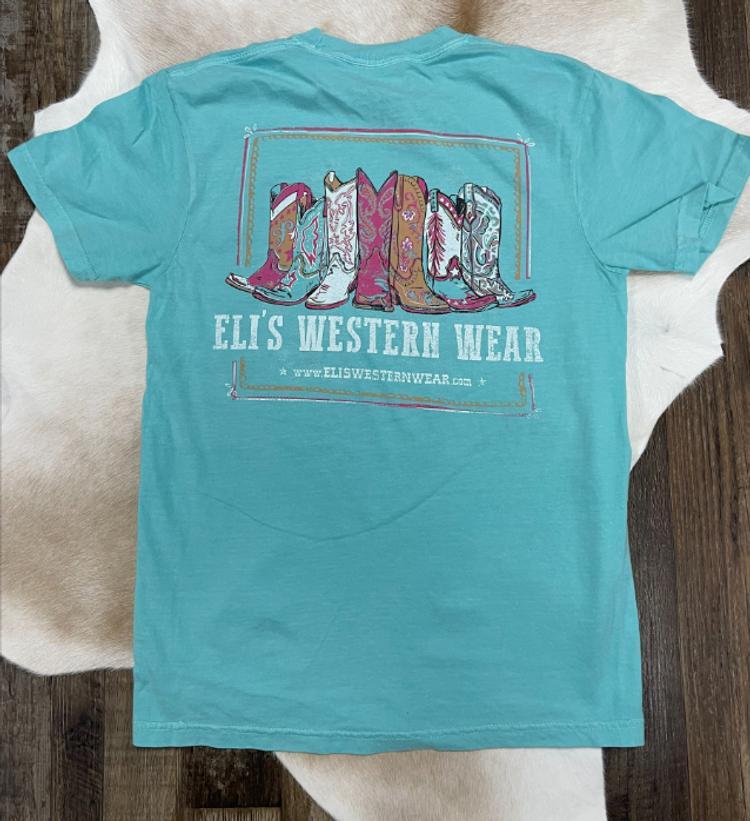 Eli's® Ladies' S/S These Boots T-Shirt Product Image