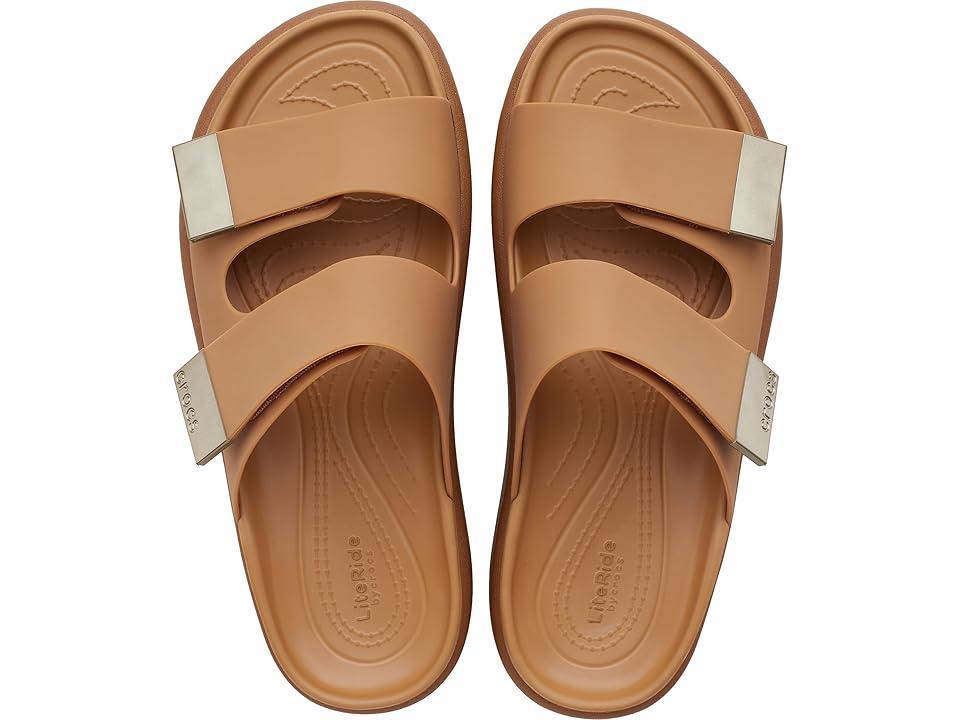 Crocs Brooklyn Luxe Sandal Tan) Women's Shoes Product Image