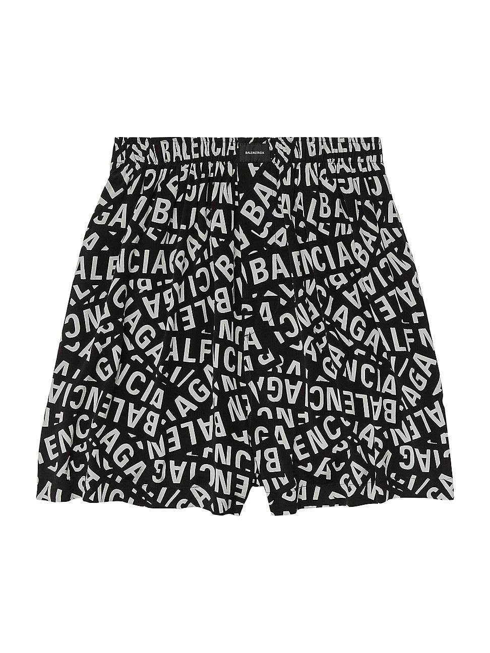 Mens Logo Strips Pyjama Shorts Product Image