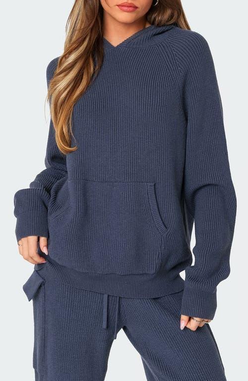 Edikted Womens Wynter oversized knit hoodie Product Image