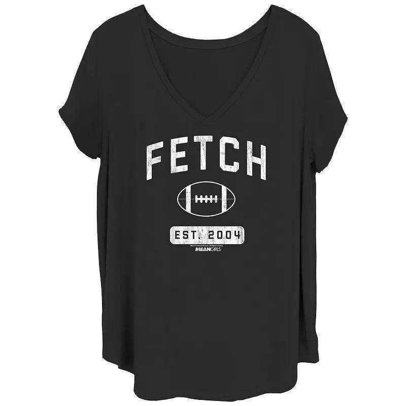 Juniors Plus Size Athletic Fetch Graphic Tee, Womens Product Image