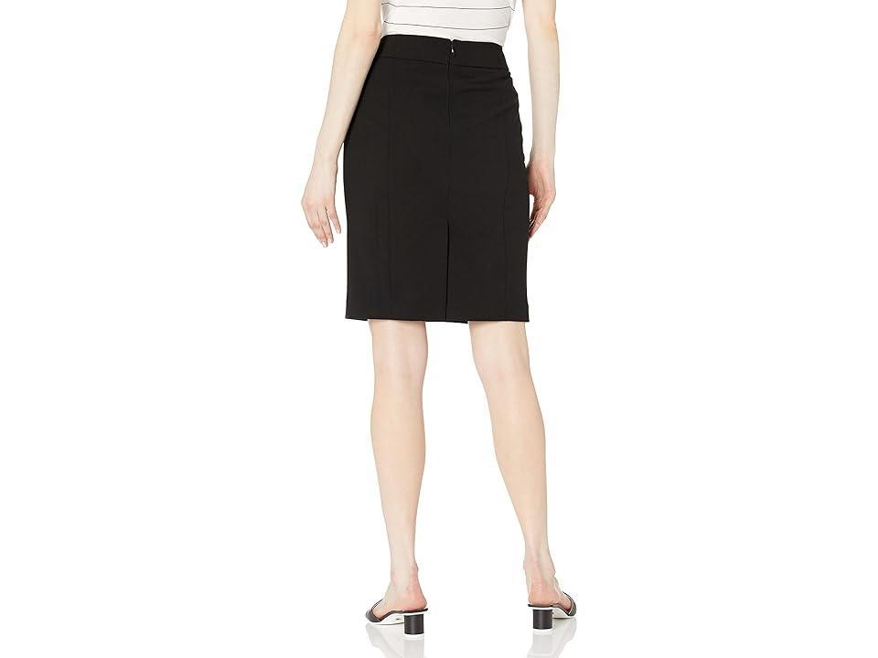 Calvin Klein Plus Size High Rise Luxe Stretch Pencil Skirt Product Image