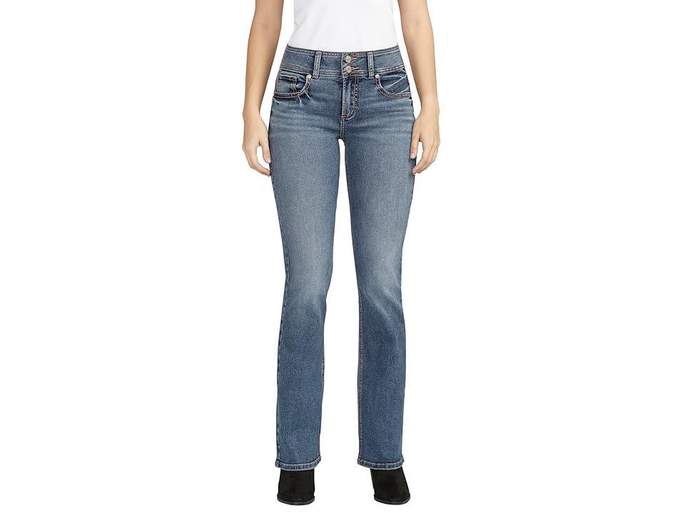 Silver Jeans Co. Suki Mid-Rise Slim Bootcut Jeans L93640EDB336 (Indigo) Women's Jeans Product Image