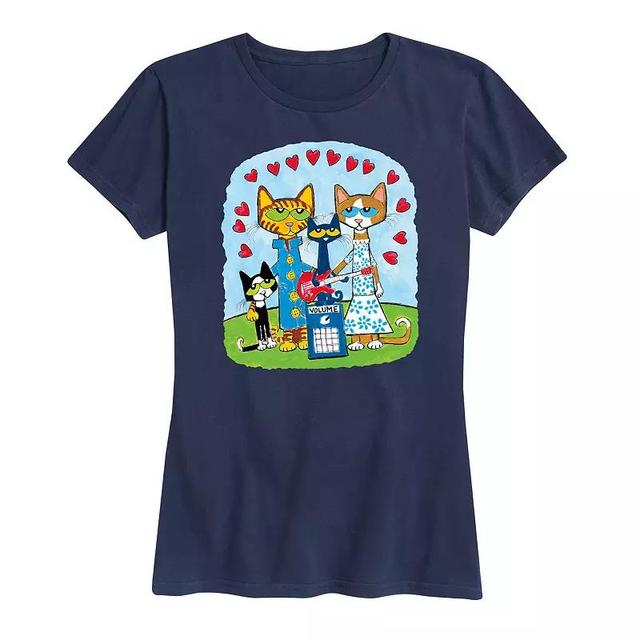 Womens Pete The Cat Family Graphic Tee Product Image