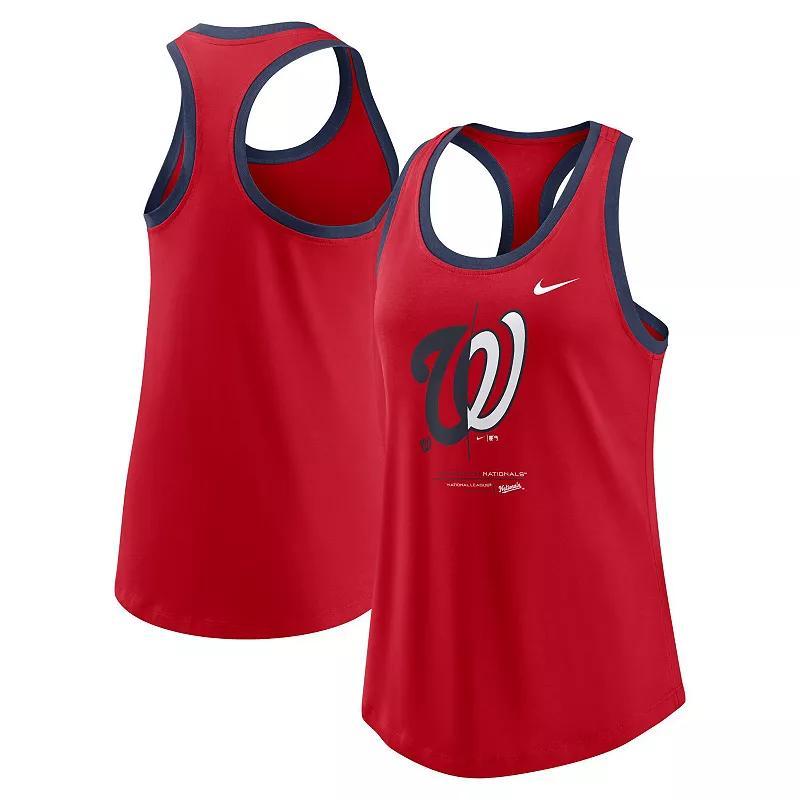 Womens Nike Red Washington Nationals Tech Tank Top Product Image