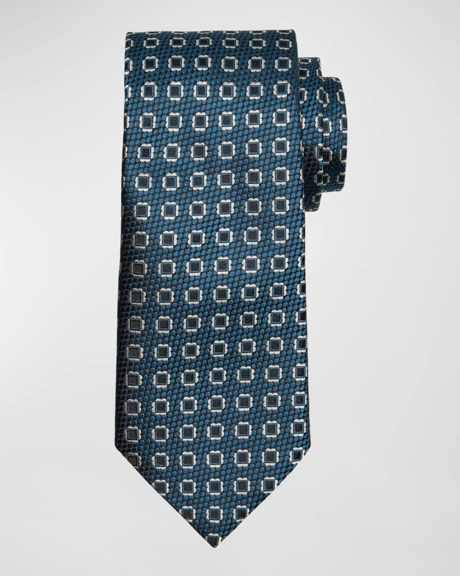 Men's Fancy Box Silk Tie Product Image