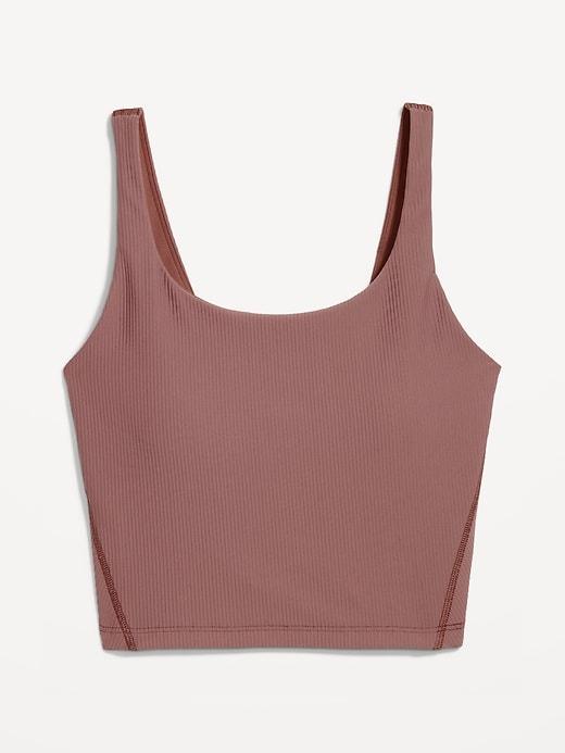 Light Support PowerSoft Ribbed Longline Sports Bra Product Image