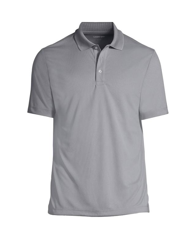 Lands End Mens School Uniform Short Sleeve Solid Active Polo Shirt Product Image