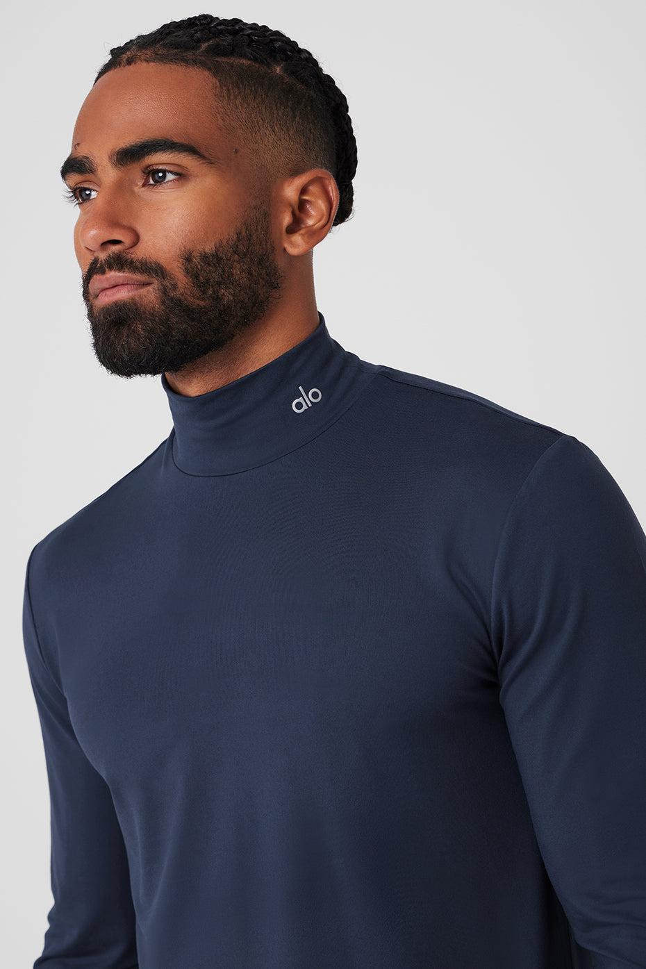 Conquer Reform Mock Neck Long Sleeve - Navy Male Product Image