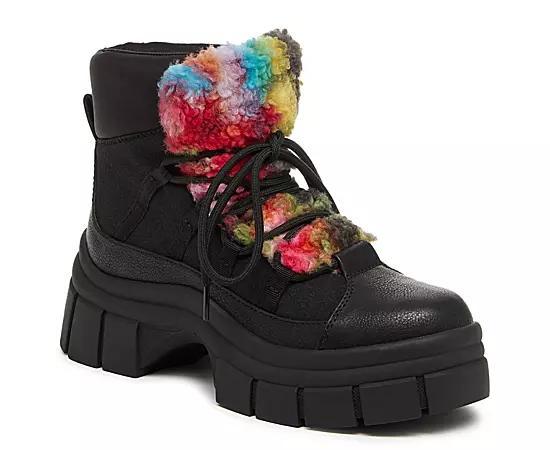 Womens Rocket Dog Tiger Platform Bootie Rainbow Product Image