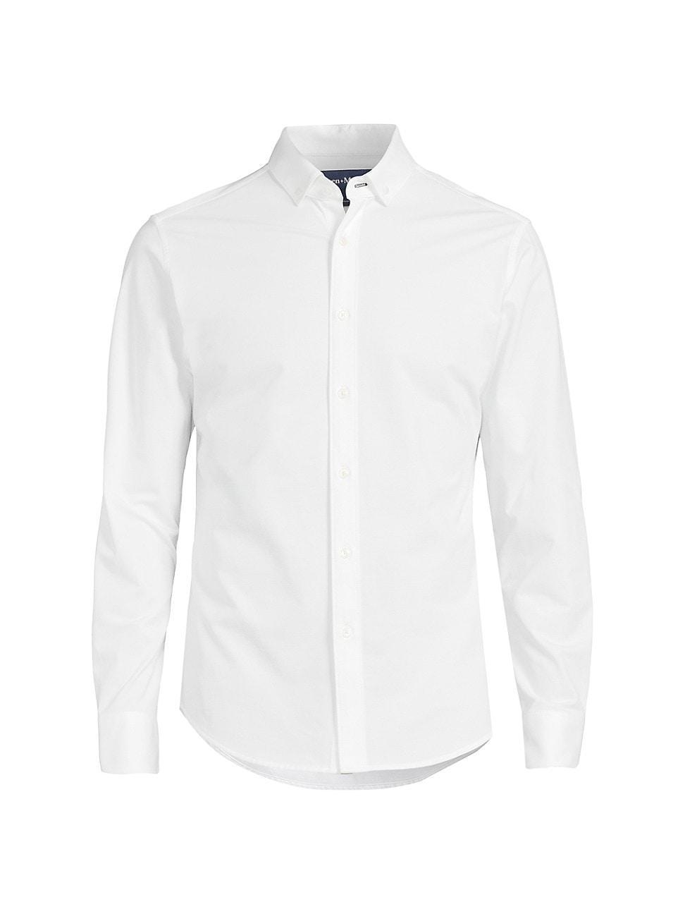 Mens Ellis Cotton-Blend Button-Down Oxford Shirt Product Image