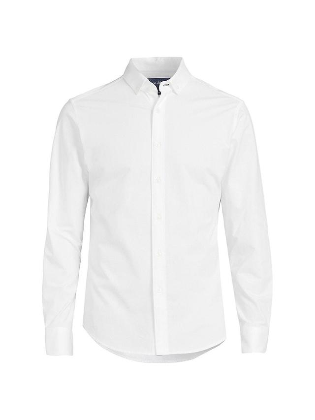 Mens Ellis Cotton-Blend Button-Down Oxford Shirt Product Image