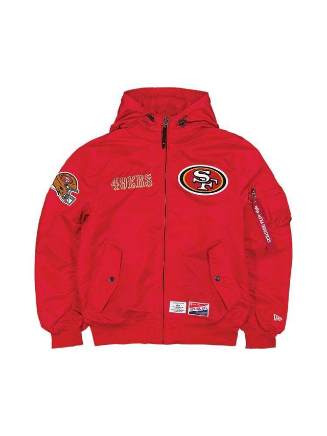 SAN FRANCISCO 49ERS X ALPHA X NEW ERA L-2B BOMBER JACKET Product Image