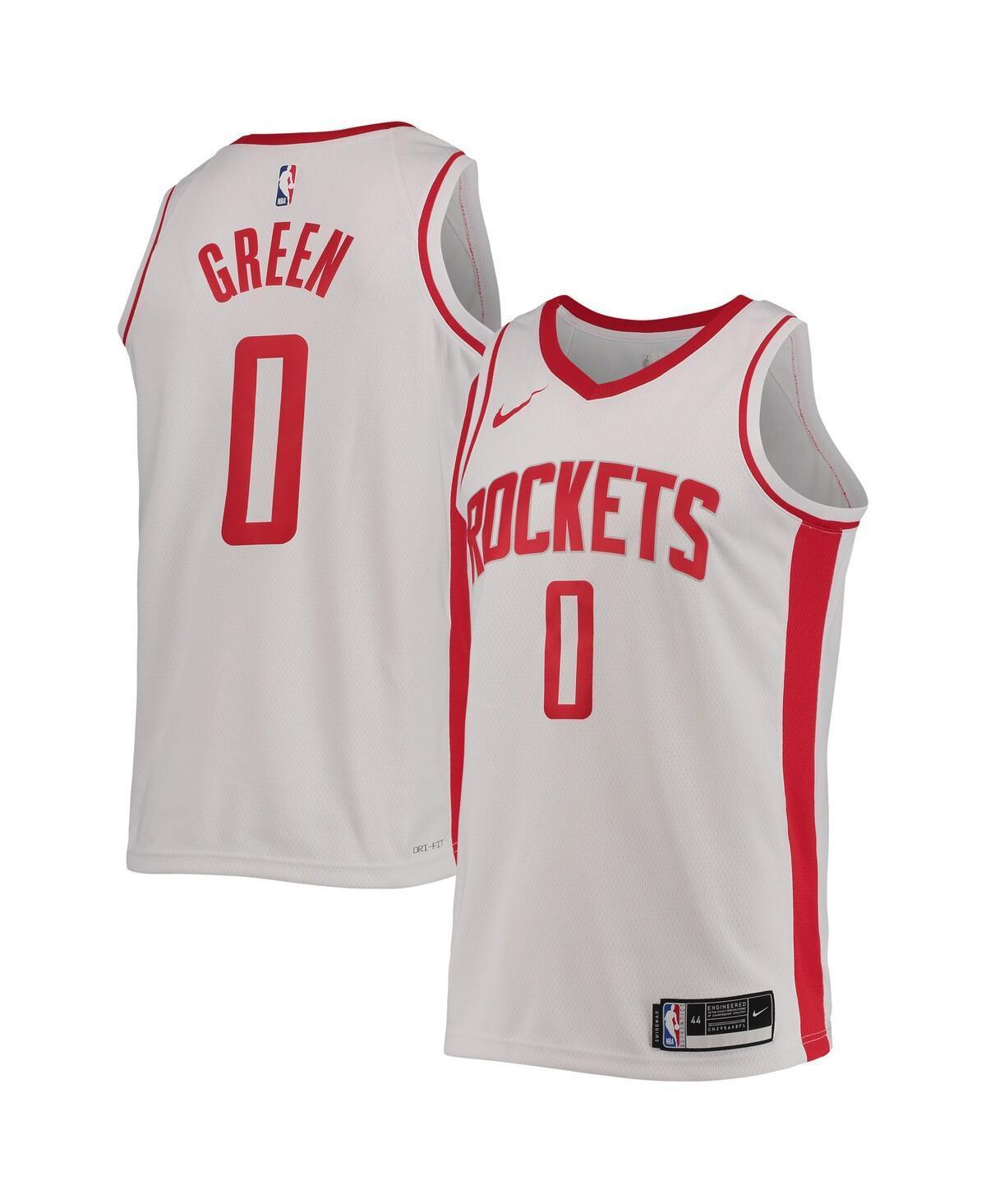 Mens Nike Jalen Green White Houston Rockets 2021/22 Swingman Jersey - Association Edition - White Product Image