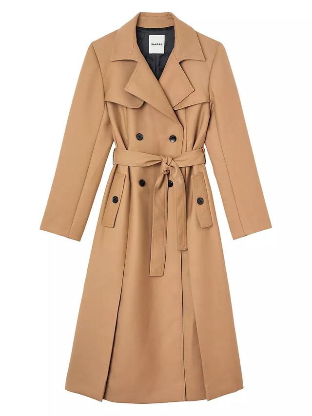 Long Trench Style Coat Product Image