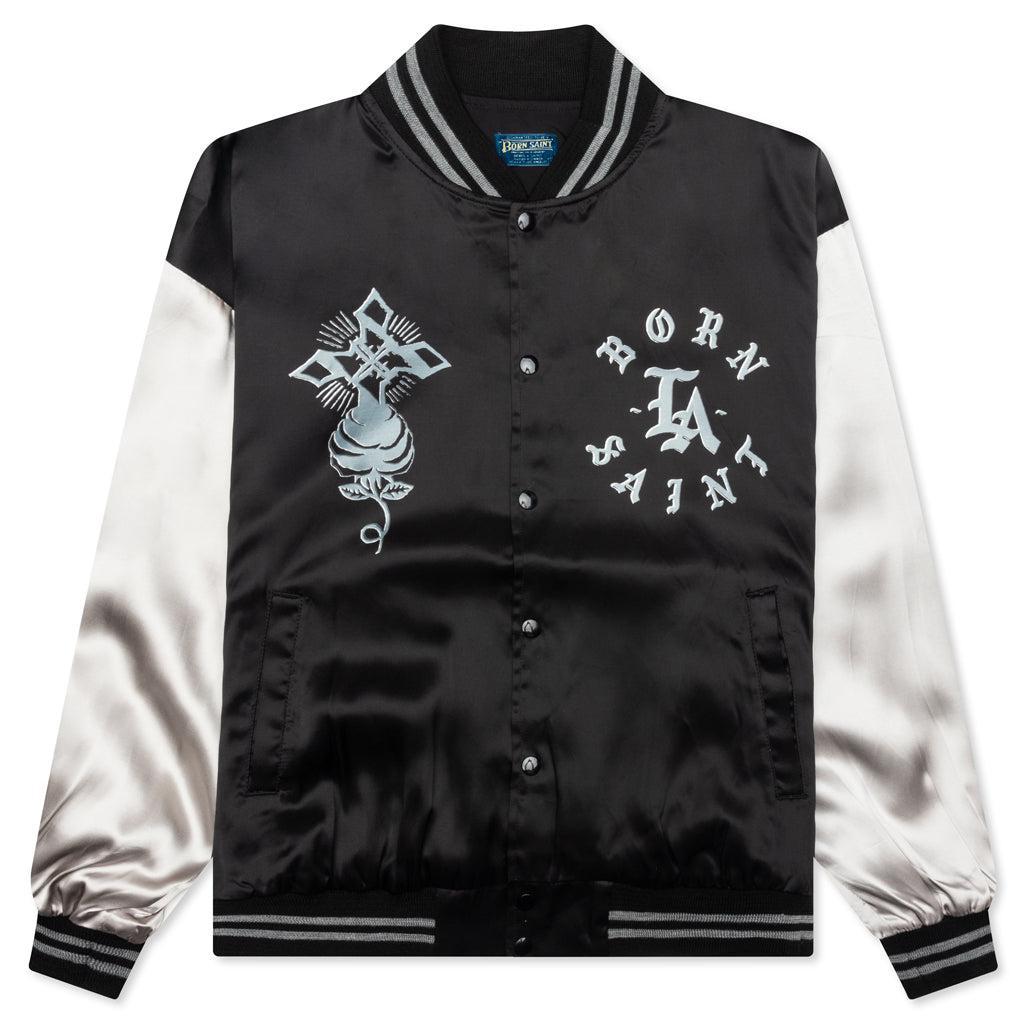 Saint Michael x Born X Raised Satin Jacket - Black/Grey Male Product Image