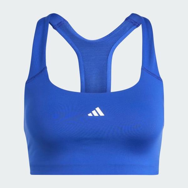 adidas Powerimpact Training Medium-Support Bra Shadow Olive XS C-D Womens Product Image