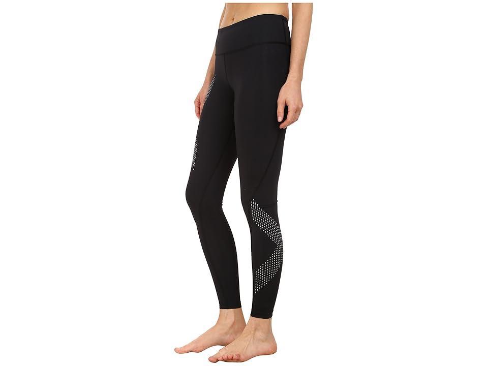 2XU Motion Mid-Rise Compression Tights Dotted Reflective Logo) Women's Workout Product Image