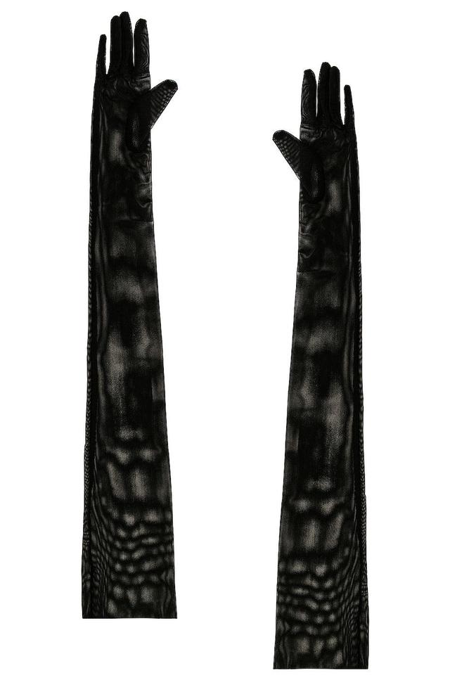 Norma Kamali Long Gloves in Black. - size XS/S (also in M/L) Product Image