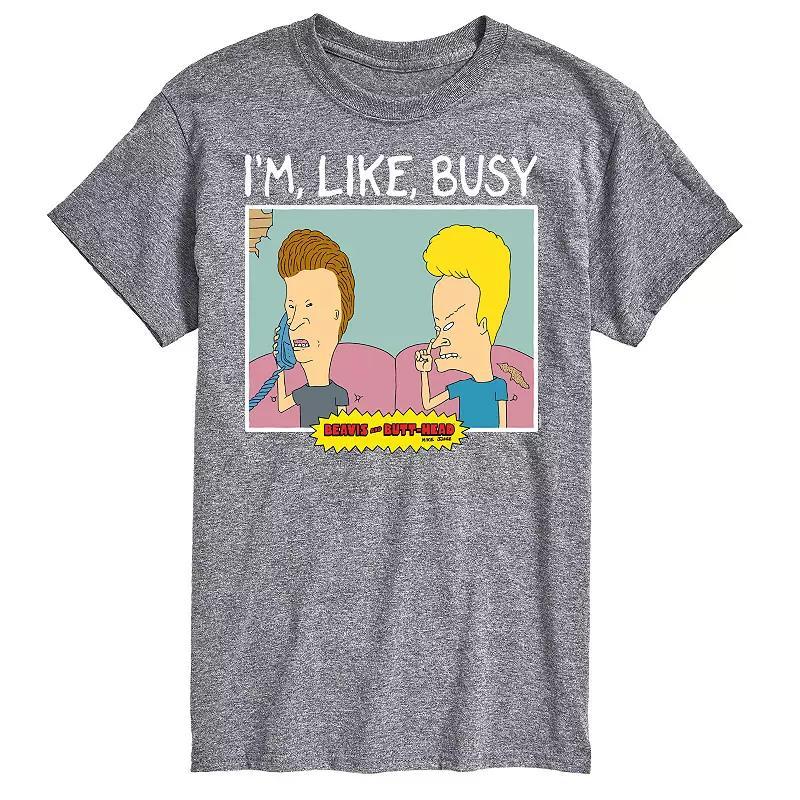 Big & Tall Beavis & Butthead Im Like Busy Tee, Mens Product Image