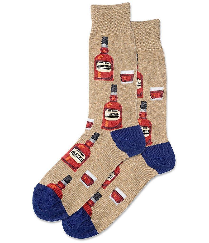 Hot Sox Novelty Bourbon Crew Socks Product Image