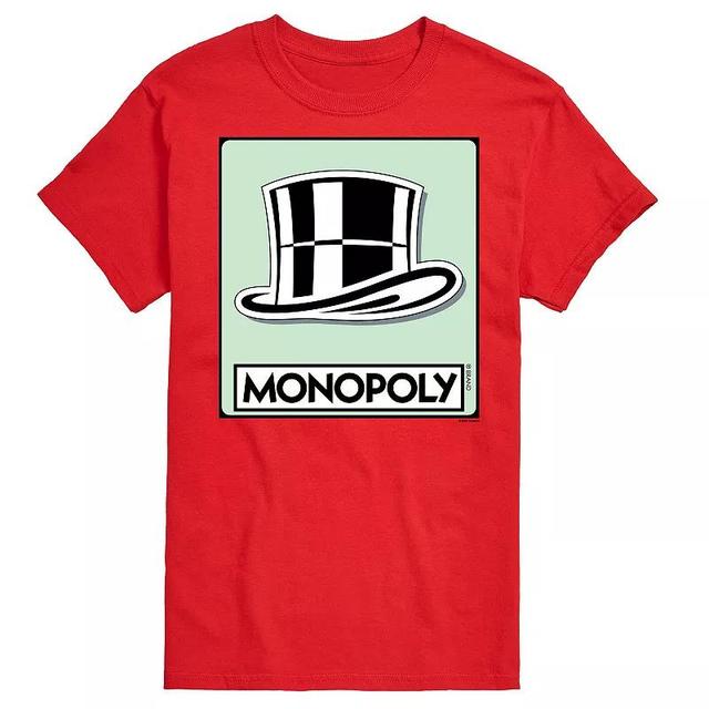 Big & Tall Monopoly Hat Token Graphic Tee, Mens Product Image