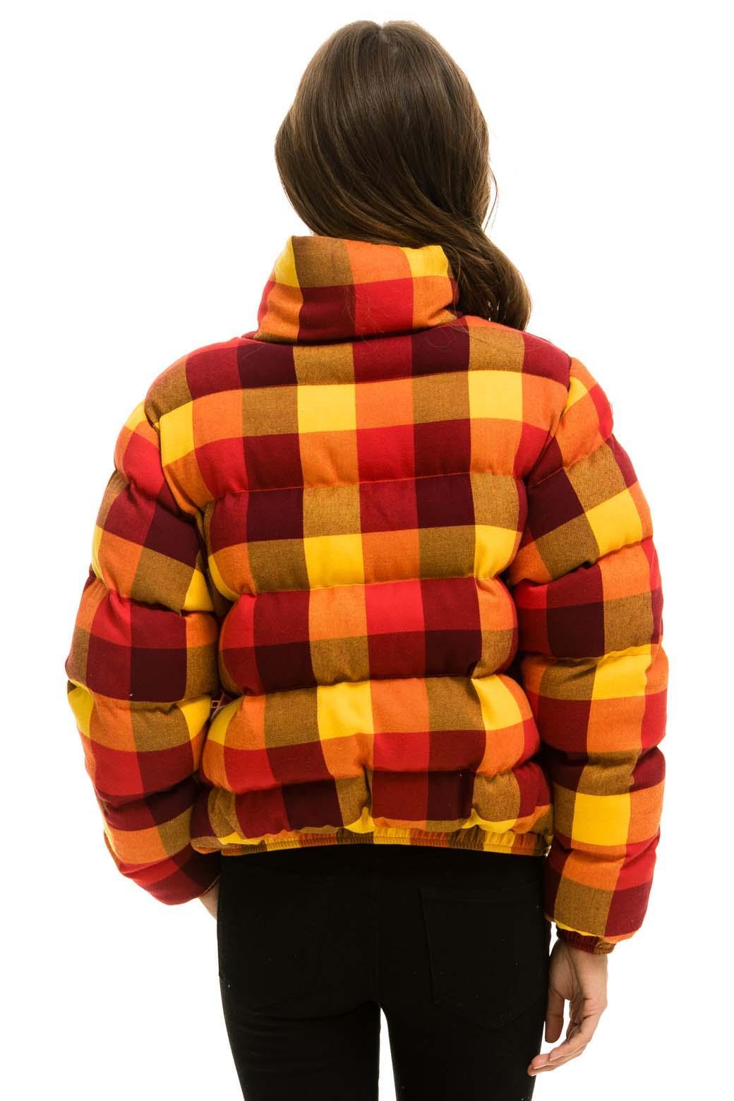 APRES PLAID PUFFER JACKET - SURFY PLAID Female Product Image