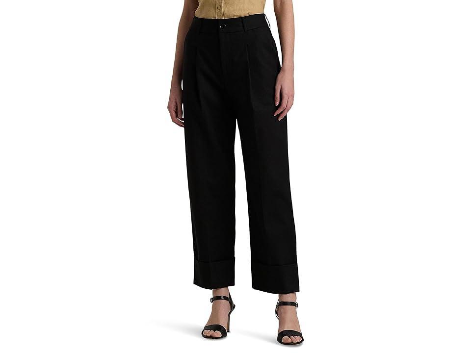 Lauren Ralph Lauren Double-Faced Stretch Cotton Ankle Pants Women's Clothing product image