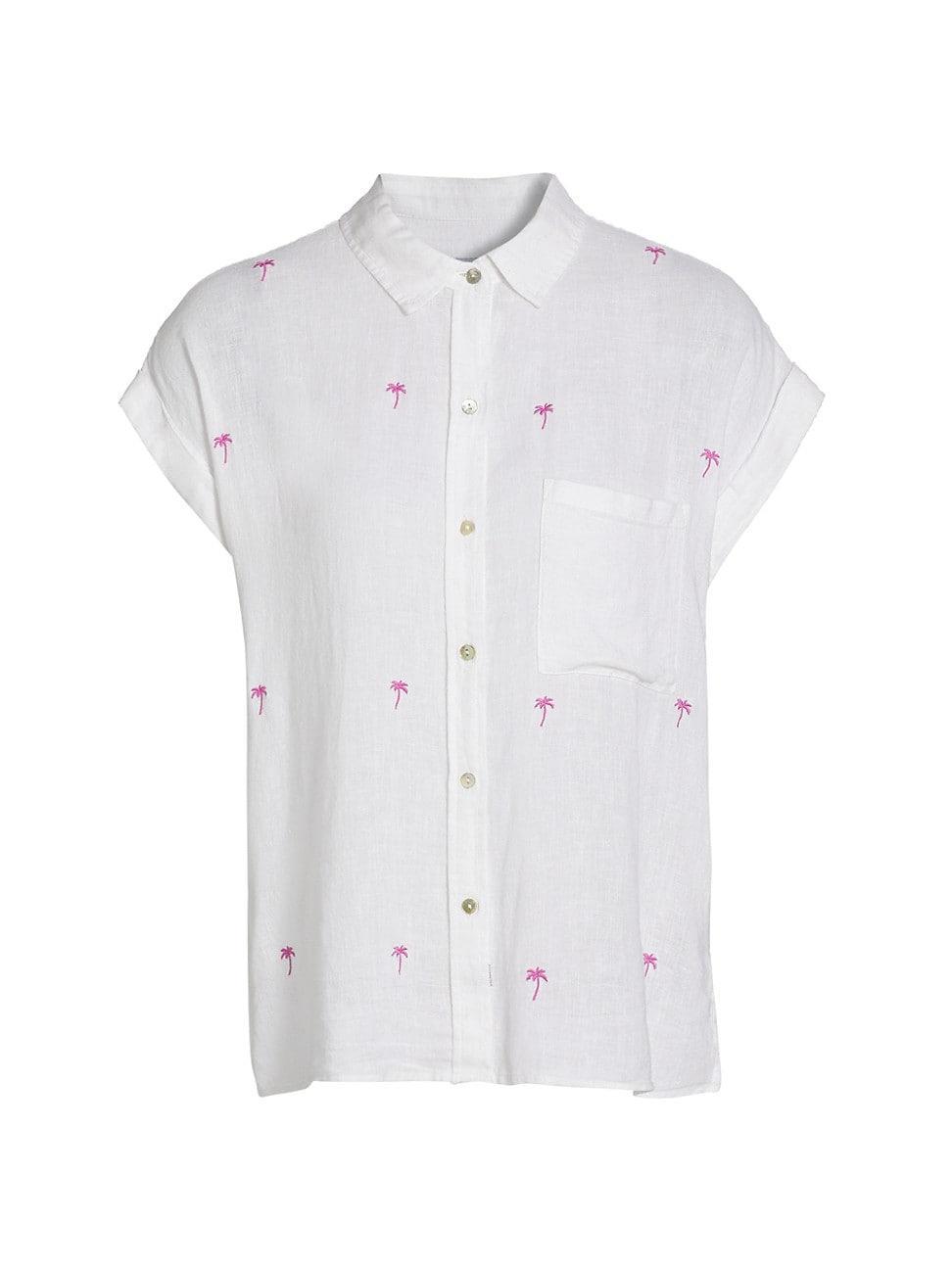 Womens Whitney Linen-Blend Shirt Product Image